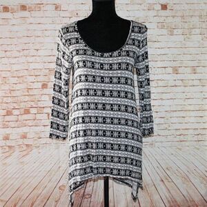 Mudd 3/4 Sleeve Shirt Dress Size M